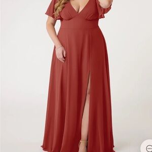 Bridesmaid Dress Terracotta
